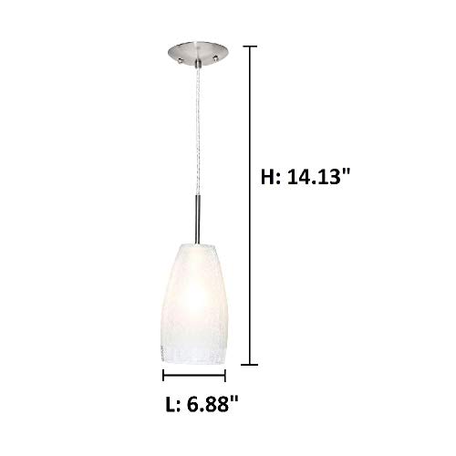 Eglo 20599A Crash Ceiling Pendant, Matte Nickel #TOP4