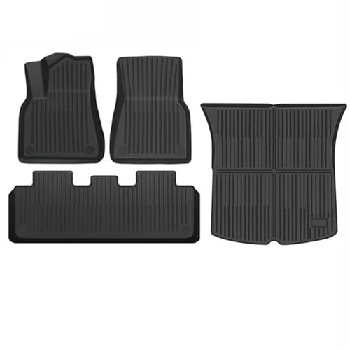 Tapis de sol pour Tesla pour Modèle 3 Y 2021-2024 accessoire coffre TPE