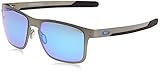 oakley square wire 2.0 titanium polarized Performance Lifestyle Oakley Herren 0OO4123 Sonnenbrille, Braun (Matte Gunmetal), 55