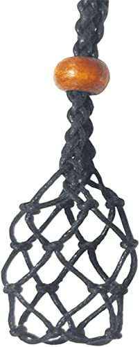 PULABO Cordón de Collar con Soporte de Piedra Vacío para Cristales, Cordón de Cadena de Piedra, Colgante Soporte de Piedra Ajustable Soporte de Collar Colgante Jaula de Collar Cordón Soporte de Piedra