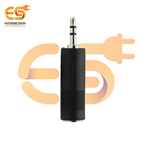Image of Electronic Spices Mono 3.5mm male to 6.35mm female audio connectors pack of 20pcs