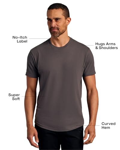 Image of True Classic Mens T-Shirts - Curved Hem or Pocket Tee, Mens Drop Cut Lounge /Sleep or Heavyweight Tshirt
