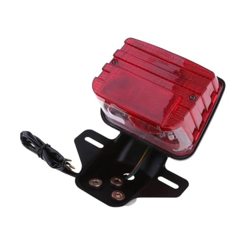 Feu arrière de moto et freinage sécurisé avec ampoule et support CG125