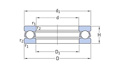 Roulement F3-8M BA3 butée à billes axiale séparable