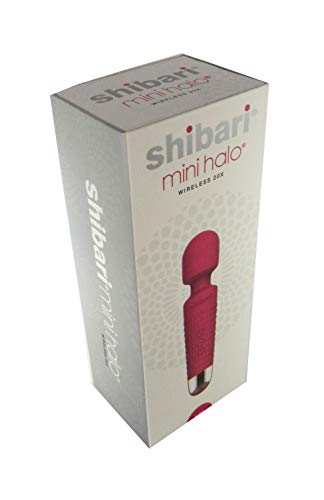 Shibari Mini Halo Plus, The Original Compact Power Wand Massager, Wireless, 20x Upgraded Multi-Speed Vibrations (Pink)