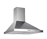 LINKEN LKDM90X - Campana empotrable para aspiradora, silenciosa, cocina inclinada, acero inoxidable | Campana decorativa de pared | Linke LKDM90X