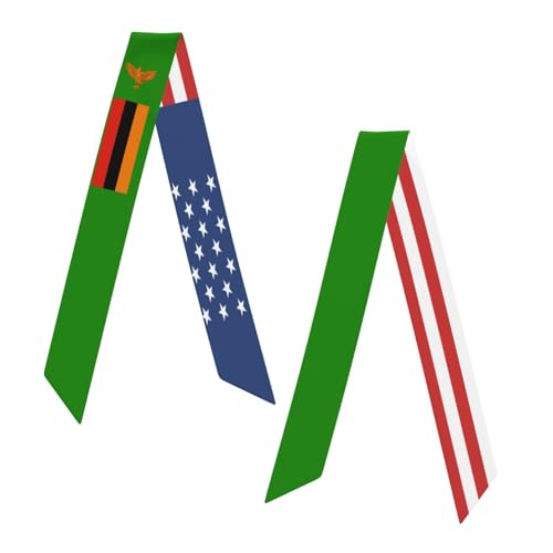 America Zambia Zambian Flag Lightweight Women's Fashion Scarf - Versatile Printed Scarf for Daily Wear, Office & Parties2
