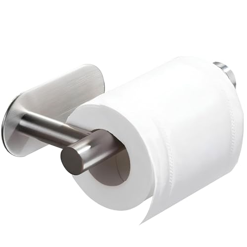 Suporte de Papel Higiênico em Aço Inox Adesivo 3M Premium – Instalação Sem Furos Fixação Extra Forte Antiferrugem Resistente à Umidade e Vapor Ideal para Banheiros Modernos Elegantes