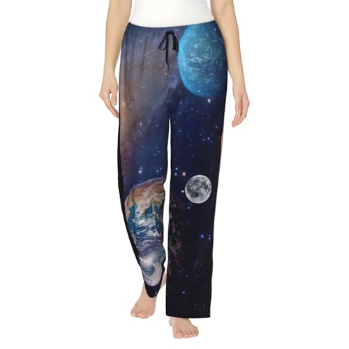Pantalon de pyjama galaxie femme léger et respirant grande taille