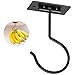 Fitnice Self Adhesive Banana Hook Under Cabinet Foldable Banana Hanger Black Metal Under Counter Banana Hook to Keep Bananas Fresh Banana Holder for Kitchen RV Space Saving
