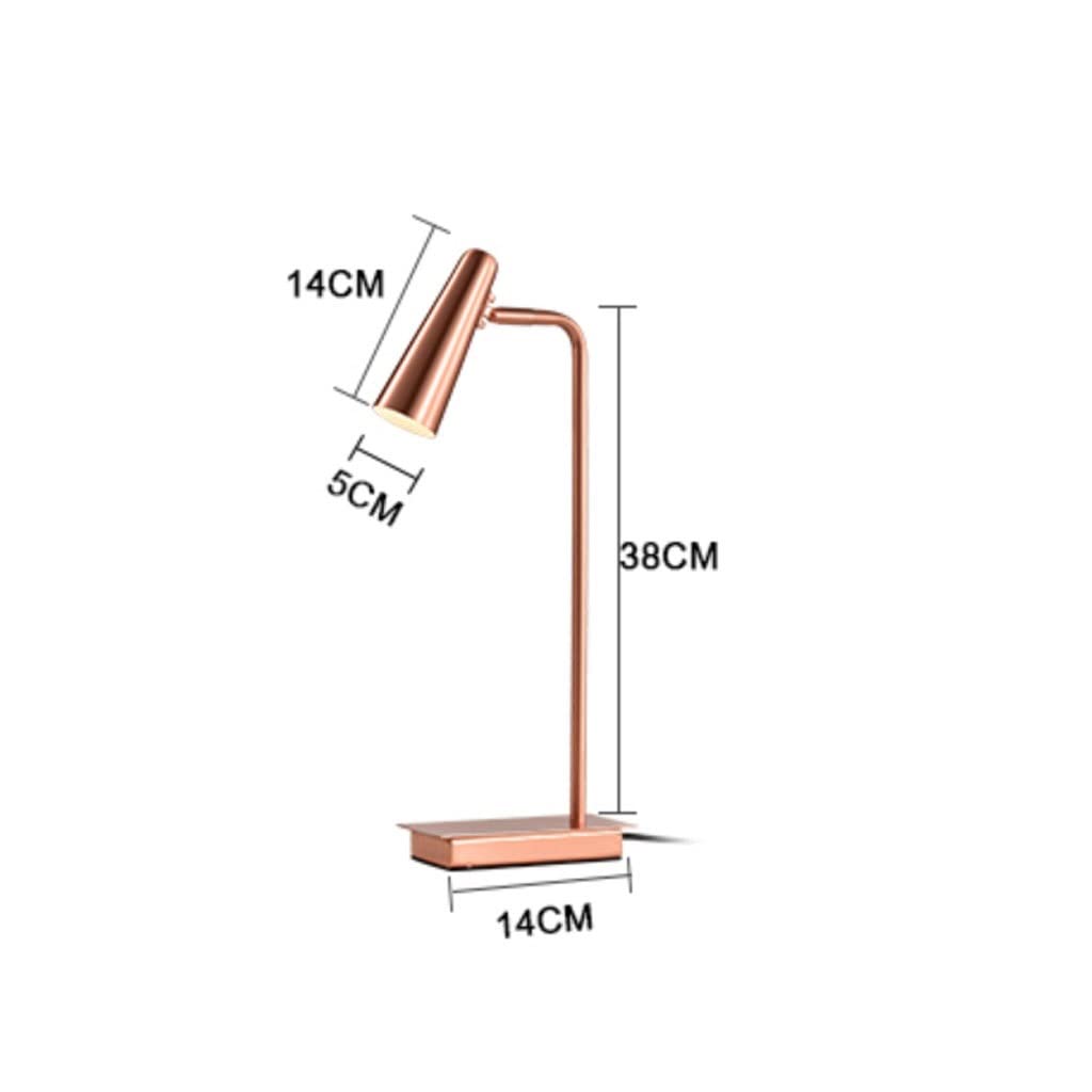 Lampa stołowa Lampa biurkowa Nordic Study Lampka nocna do sypialni Prosta europejska lampa stołowa Lampa stołowa LED(Zwart)