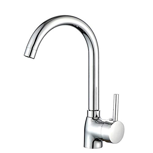 Mitigeur de cuisine moderne chaud et froid avec robinet d'eau rotatif en laiton