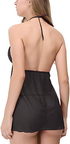 Image of Flute Women Net Above Knee Baby Doll Nightwear lingrie Set Free Size