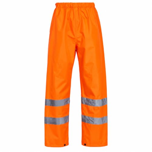 Image of Blackrock Orange Hi Vis Waterproof Overtrousers, Rain Waterproof Pants