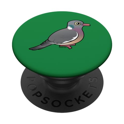 Birdorable Common Wood Pigeon Adorable Cartoon Bird Gift PopSockets Swappable PopGrip