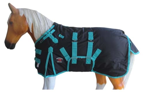 Image of Challenger 1200D Miniature Weanling Donkey Pony Horse Foal Winter Blanket Teal 51945