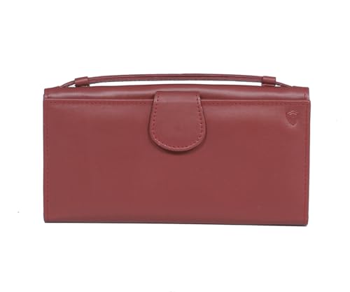 Portefeuille avec blocage RFID femme fini le piratage cuir véritable