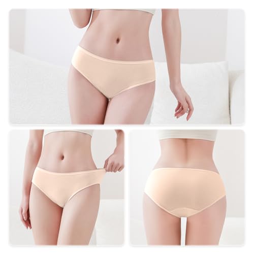 Image of 20 /10 /5 Pack Women's Disposable 100% Cotton Underwear Ladies Briefs Panties for Travel Hotel Spa Hospital Stays Emergencies
