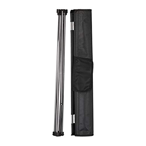 Relaxdays, Nero Tavolo da Campeggio Pieghevole