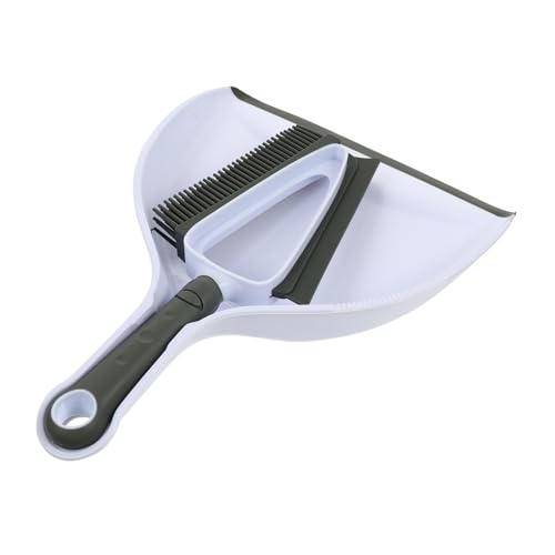 FRCOLOR Multi-Functional Pet Hair Removal Dust Removal Set Brush Dustpan Broom Cage Cleaning Supplies