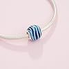 PANDORA 797012ENMX perle argentée pour femme Swirl Blue #4