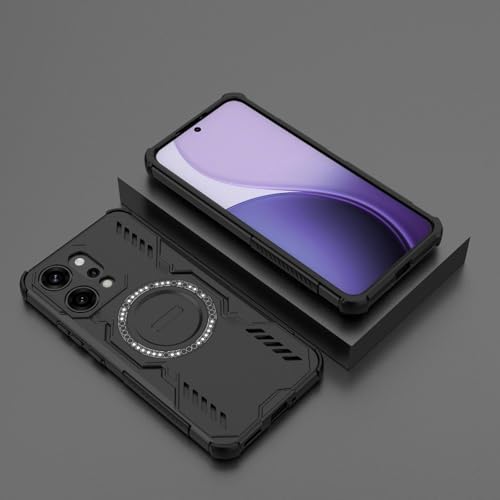 Image of Back Cover Case for Oppo Reno 14 Pro 5G | 360 Protection Mobile Phone Case Mag-Safe | Camera Protection | Oppo Reno 14 Pro 5+G Back Cover | Oppo Reno 14Pro 5G - Black TPU+PC