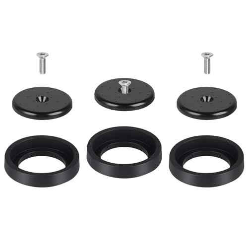3 Pack Commercial Spray Valve Repair Kit for Most Pre Rinse Dish Sink Faucet Sprayer Replacement B-24K B-0107 Spray Face, Bumper, and Screw Black