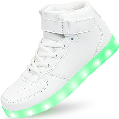 Chaussures lumineuses à DEL rechargeables avec crochet et boucle