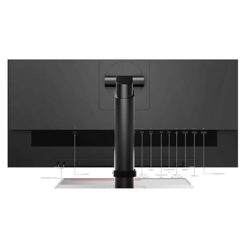 Image of Lenovo ThinkVision P27u-20 27 inch 4K UHD WLED LCD Monitor - 16:9 - Raven Black