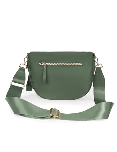 Image of FEIBOON Spacious Nylon Crossbody Bag Bum Bag Handbags Wallets Purses Trendy Shoulder Bag for Women