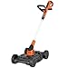 BLACK+DECKER Combination String Trimmer, Lawn Mower, and Edger, Cordless 3-in-1 (MTC220)