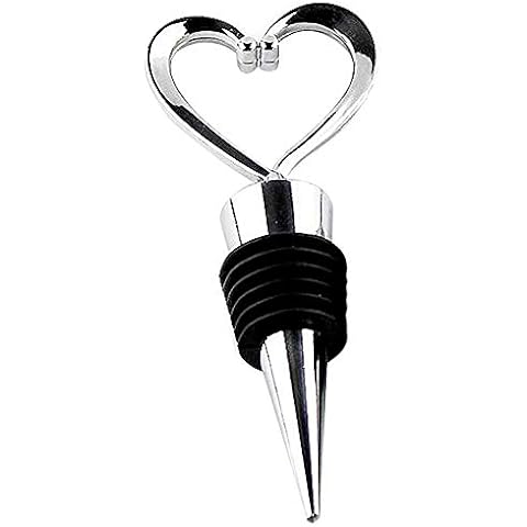 Fashioncraft, Wedding Party Bridal Shower Favors, Heart Wine Bottle Stoppers, Set of 150 Cover