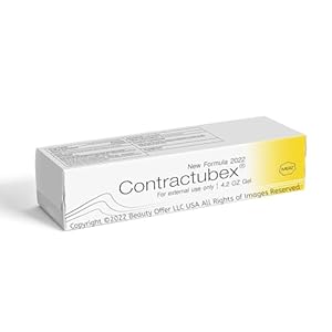 Contractube-x Scar Silicone Gel l New Formula, for Surgical Scars, Burns, C-Section, Stretch Marks, Keloids, Acne and more | Treatments for Old and New Scars | Both Woman, Men and Kids 4.2 oz