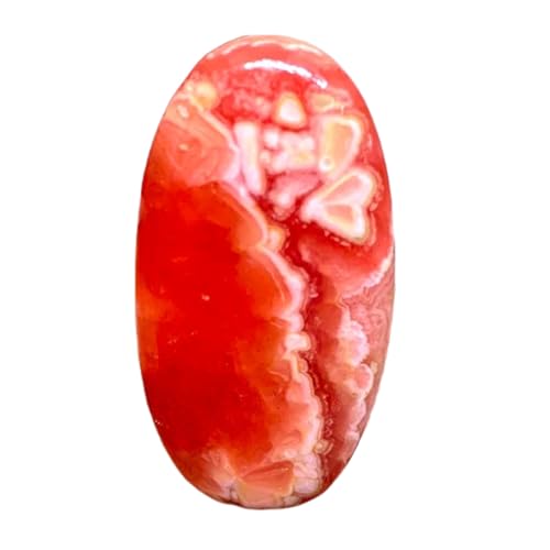 Rhodochrosite véritable 42 mm cabochon de collection pour joaillerie haut de gamme