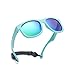 Pro Acme Lunettes de soleil polarisées incassables pour bébé avec sangle en silicone souple pour 0 à 24 mois, Monture verte | Verre miroir vert