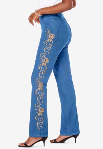 Roaman's Women's Plus Size Plus Size Whitney Jean with Invisible Stretch3