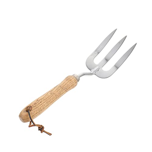 Toyvian Outil de Jardinage Multifonction Acier Inoxydable Petite Fourche à Main Ergonomique pour Désherbage Transplantation et Creusage Au Jardin et Durable pour Fleurs et Légumes
