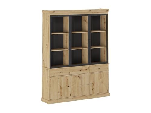 Vente-unique-Vitrina con Almacenamiento y...