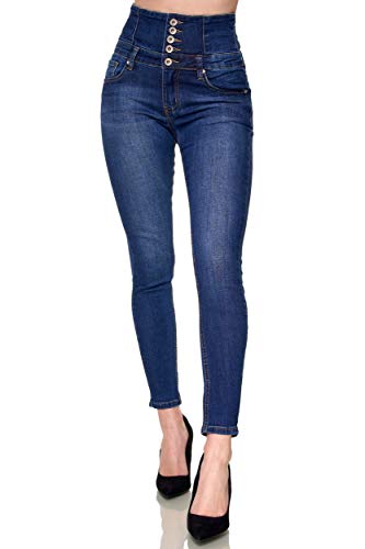 Elara Damen Jeans Stretch Skinny High Waist Chunkyrayan EL60D1...
