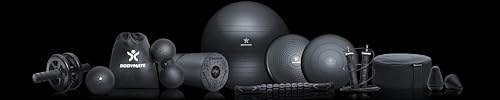 BODYMATE Faszien-Ball Durchmesser 8cm Schwarz, Selbstmassage-Ball klein Faszientraining Massagebälle Fuß-Massage Triggerball 4