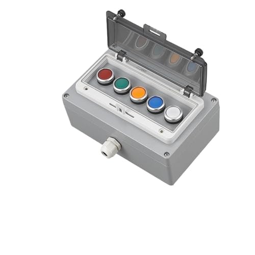 Bouton metallique interrupteur KLVN avec boite de commande etanche en aluminium