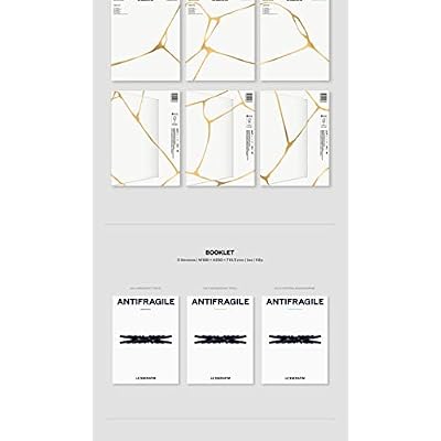 LE SSERAFIM ANTIFRAGILE 2nd Mini Album Vol.3 FROZEN AQUAMARINE Version 1p Folding Poster On Pack+112p Booklet+1p PhotoCard+1p PostCard+1ea Sticker+3ea ANTIFRAGILE Sticker+Tracking Sealed