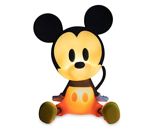 Image of Disney Mickey Mouse Figural Mood Light | Nightstand Table Lamp with LED Light for Bedroom, Desk, Living Room | Home Decor Room Essentials, Cute Gifts and Collectibles | 6 Inches Tall