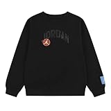 Jordan Sudadera de cuello redondo para niño MJ Dynasty, negro, Negro , 12-13 Years