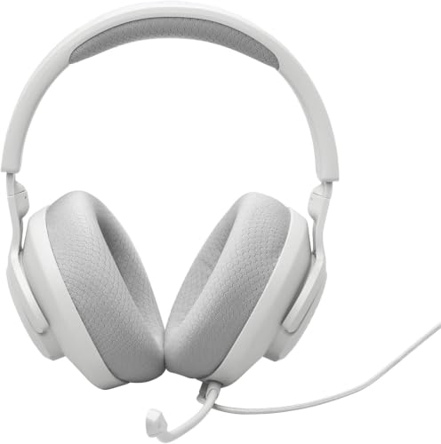 JBL Quantum 100M2 Gaming-Headset, Abnehmbares Mikrofon, 3,5-mm -Weiß – Ansicht 9