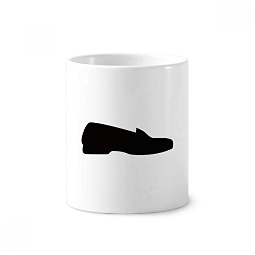 Porte-brosse à dents design silhouette chaussures en cuir fine céramique blanche DIY