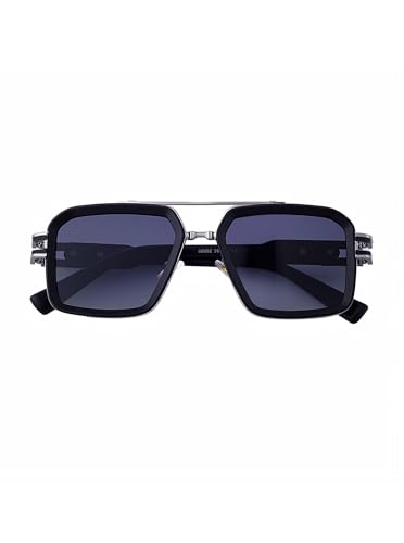 Image of Classic Mens Sunglasses Square Metal Frame Shades for Men Sunnies(68062)