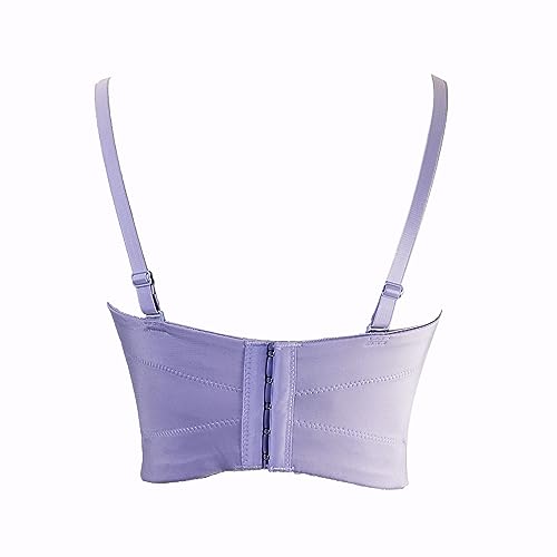 Image of VEENDEO Women's Strap Beads Bustier Corset Crop Top Club Party Bra