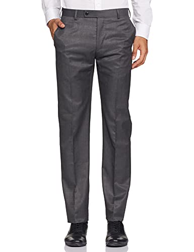 Image of Raymond Wool Blend Men's Full Sleeve Contemporary FIT Dark Grey Formal Suit