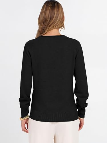 Image of ANRABESS Women Long Sleeve Rolled Neck Fall Lightweight Sweaters Top